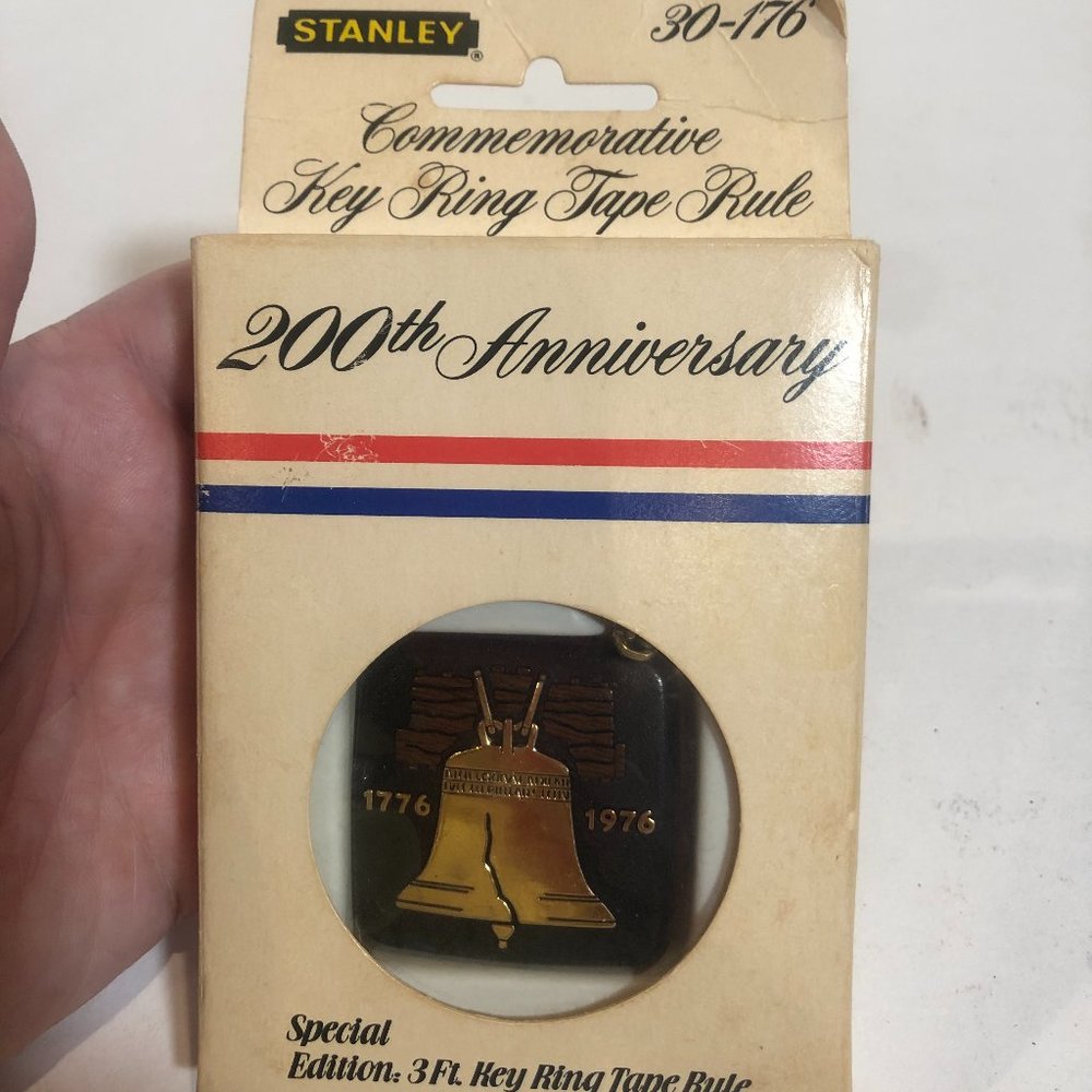 NOS VINTAGE Stanley 200th Anniversary Liberty Bell 3' Tape Measure #F38